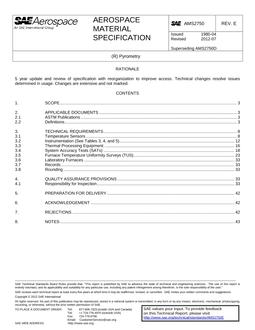 SAE AMS2750 Revision E SAE AMS2750 Revision E