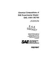 SAE J1081-1980 SAE J1081-1980