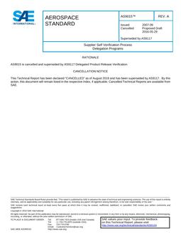 SAE AS9015 Revision A SAE AS9015 Revision A