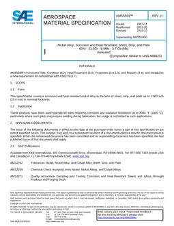SAE AMS5599 Revision H SAE AMS5599 Revision H