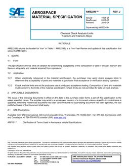 SAE AMS2249 Revision J SAE AMS2249 Revision J
