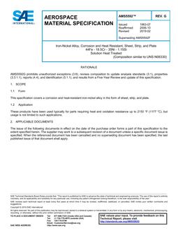 SAE AMS5592 Revision G SAE AMS5592 Revision G