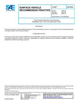 SAE J1144-2019 SAE J1144-2019