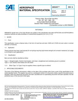 SAE AMS4957 Revision G SAE AMS4957 Revision G