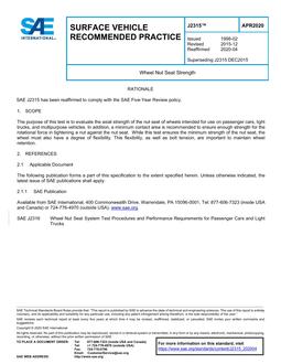 SAE J2315-2020 SAE J2315-2020
