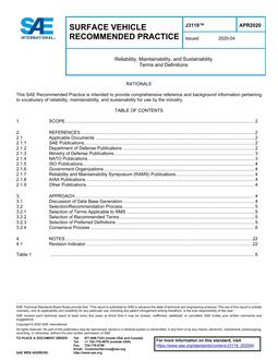 SAE J3119-2020 SAE J3119-2020