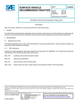 SAE J47-2020 SAE J47-2020