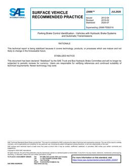 SAE J2688-2020 SAE J2688-2020