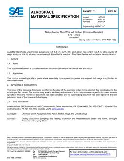 SAE AMS4731 Revision D SAE AMS4731 Revision D