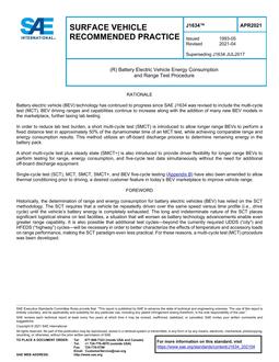 SAE J1634-2021 SAE J1634-2021