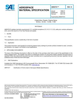 SAE AMS5791 Revision D SAE AMS5791 Revision D