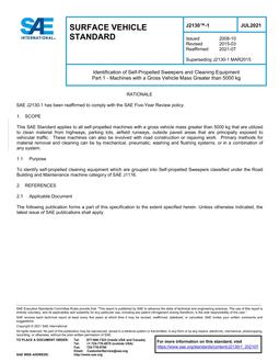 SAE J2130/1-2021 SAE J2130/1-2021