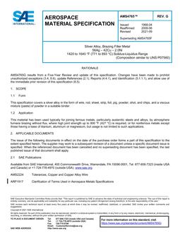 SAE AMS4765 Revision G SAE AMS4765 Revision G