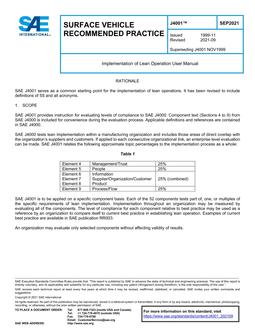 SAE J4001-2021 SAE J4001-2021