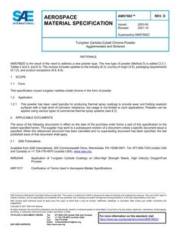 SAE AMS7882 Revision D SAE AMS7882 Revision D