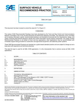 SAE J1939/21-2022 SAE J1939/21-2022
