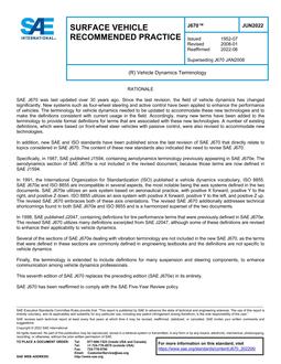 SAE J670-2022 SAE J670-2022