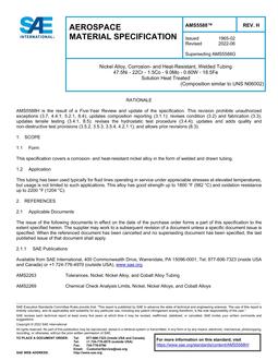 SAE AMS5588 Revision H SAE AMS5588 Revision H