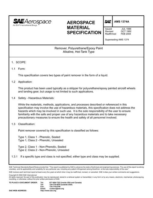 SAE AMS1374A