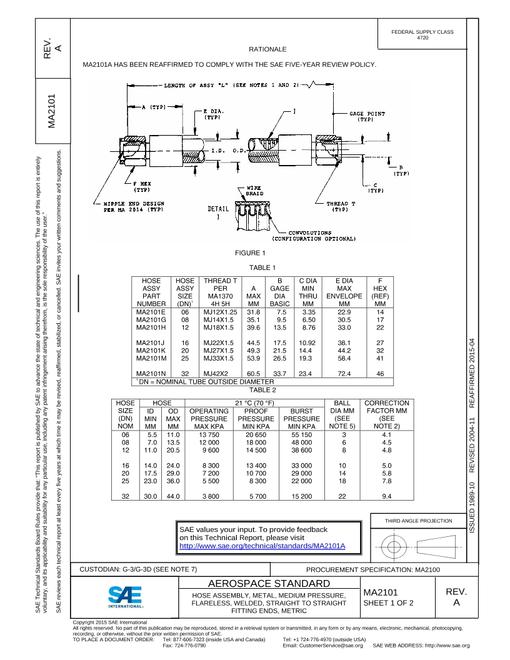 SAE MA2101A