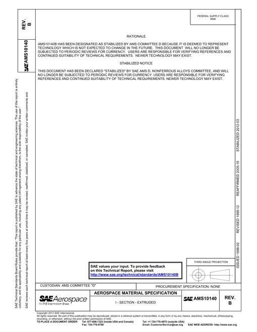 SAE AMS10140B