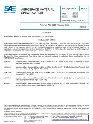 SAE AMSQQA250/30A