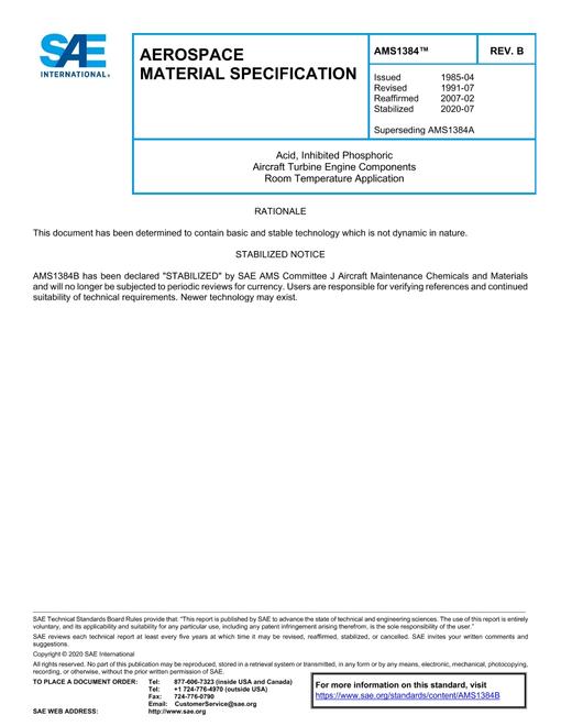 SAE AMS1384B