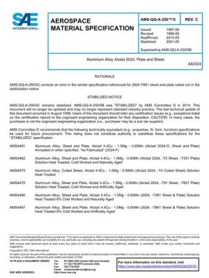 SAE AMSQQA250/5C