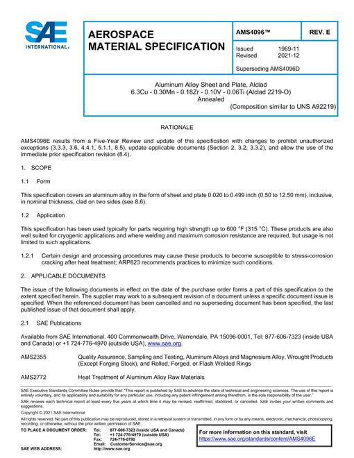SAE AMS4096E