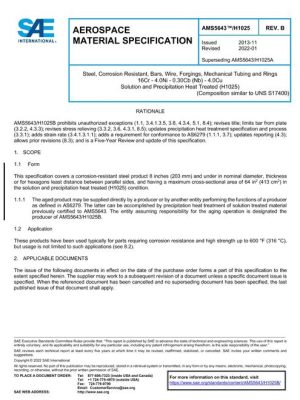 SAE AMS5643/H1025B
