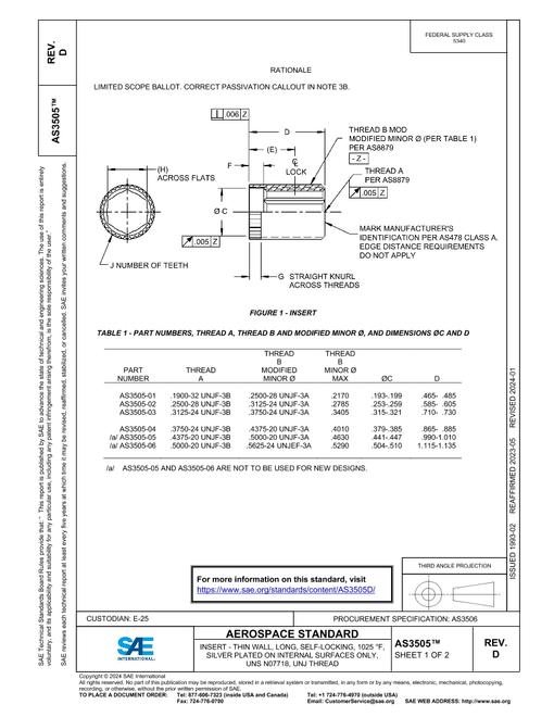 SAE AS3505D